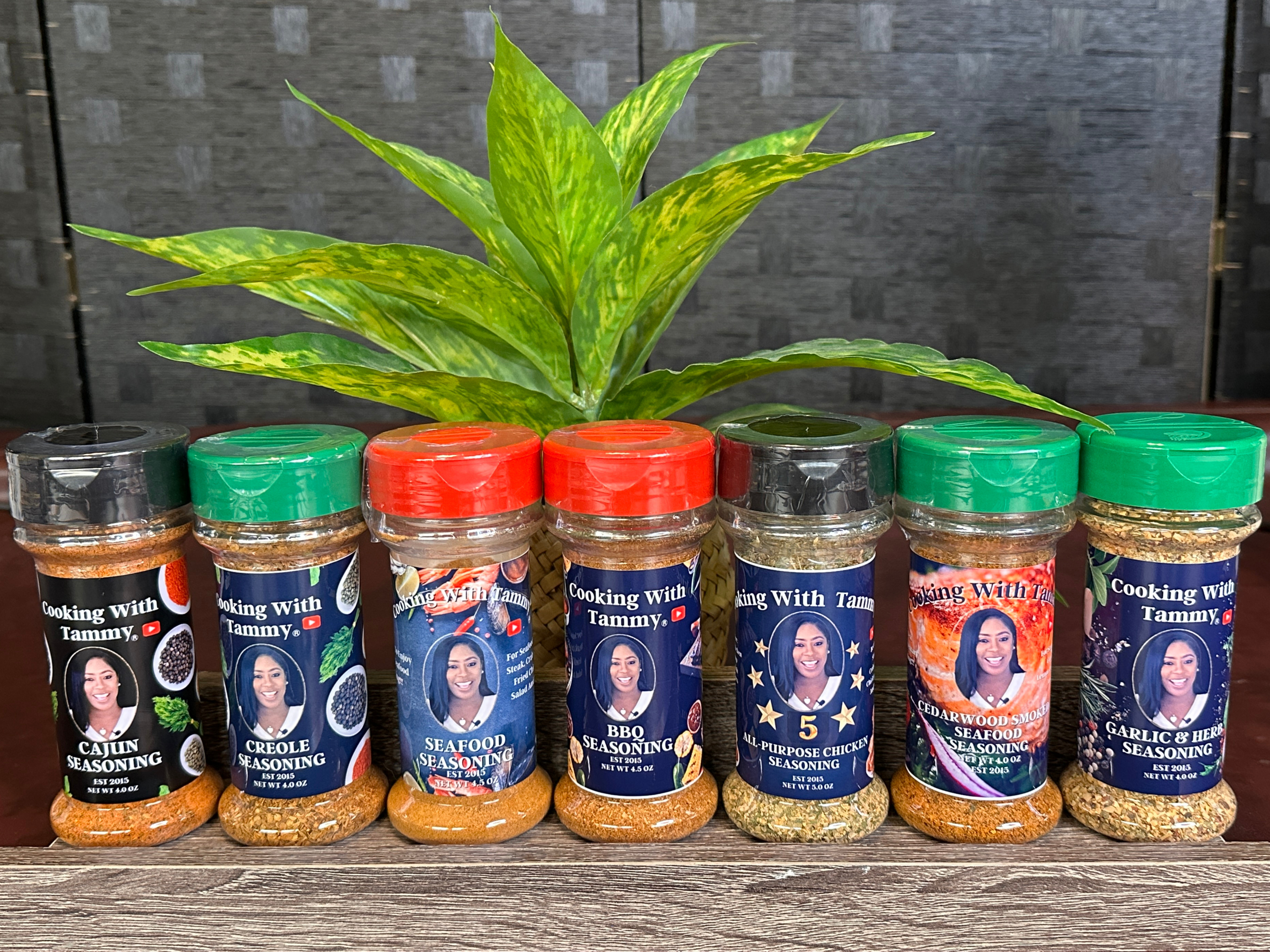 7-Star Chef Bundle - Cajun, Creole, Seafood, BBQ, Cedarwood Seafood, AP Chicken Seasoning, Garlic & Herb Seasoning